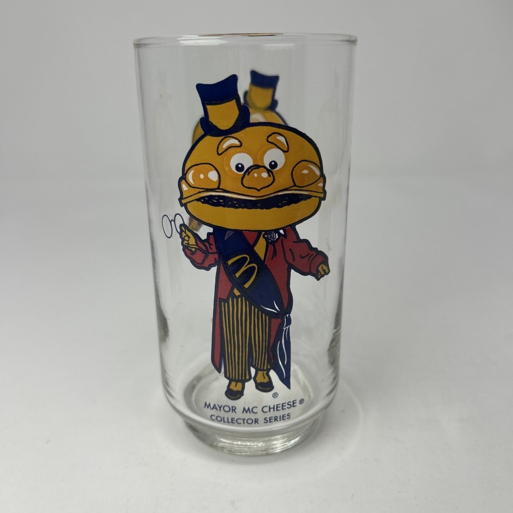 Vintage McDonald's Mayor McCheese Collector Series 1977 Drinking Glass